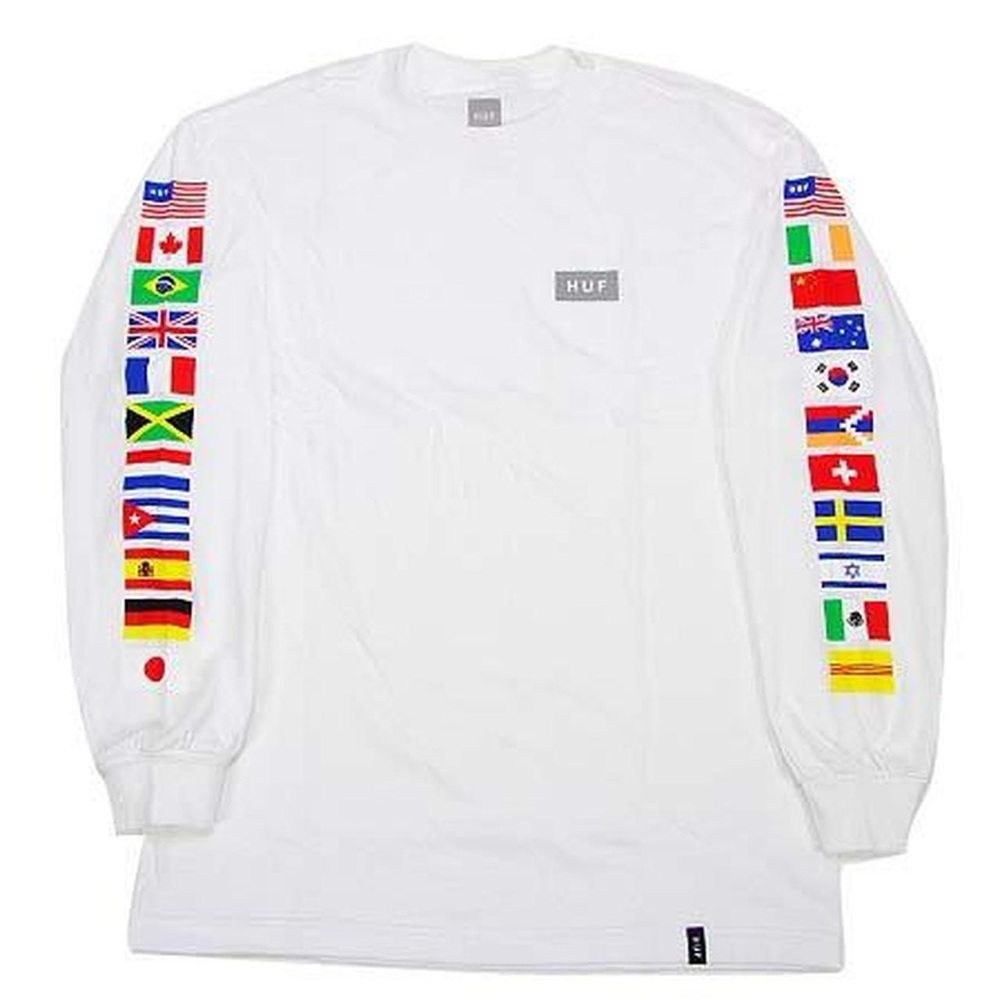 HUF FLAG LONG SLEEVE T SHIRT sz M men’s